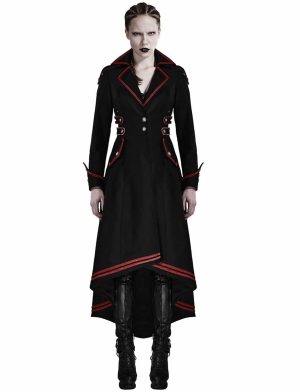 Punk Rave, chaqueta de abrigo militar Steampunk, uniforme gótico, las mejores chaquetas para mujer