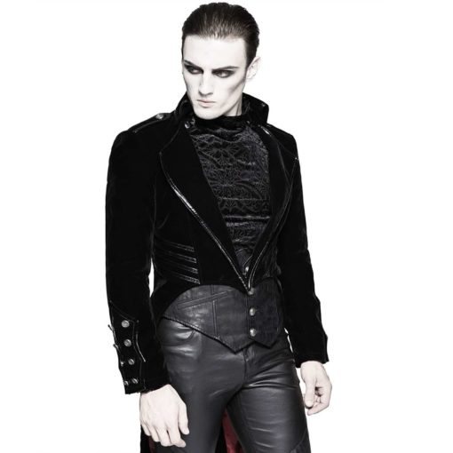 Punk Rave, devil Fashion, Steampunk Vampire Swallowtail, Gothic Jackets for Men