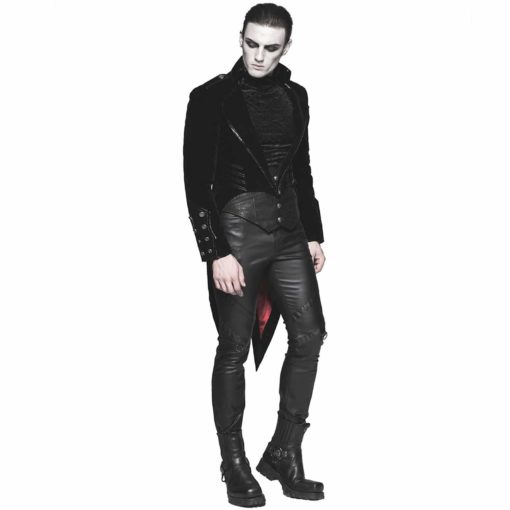 Punk Rave, devil Fashion, Steampunk Vampire Swallowtail, Gothic Jackets for Men