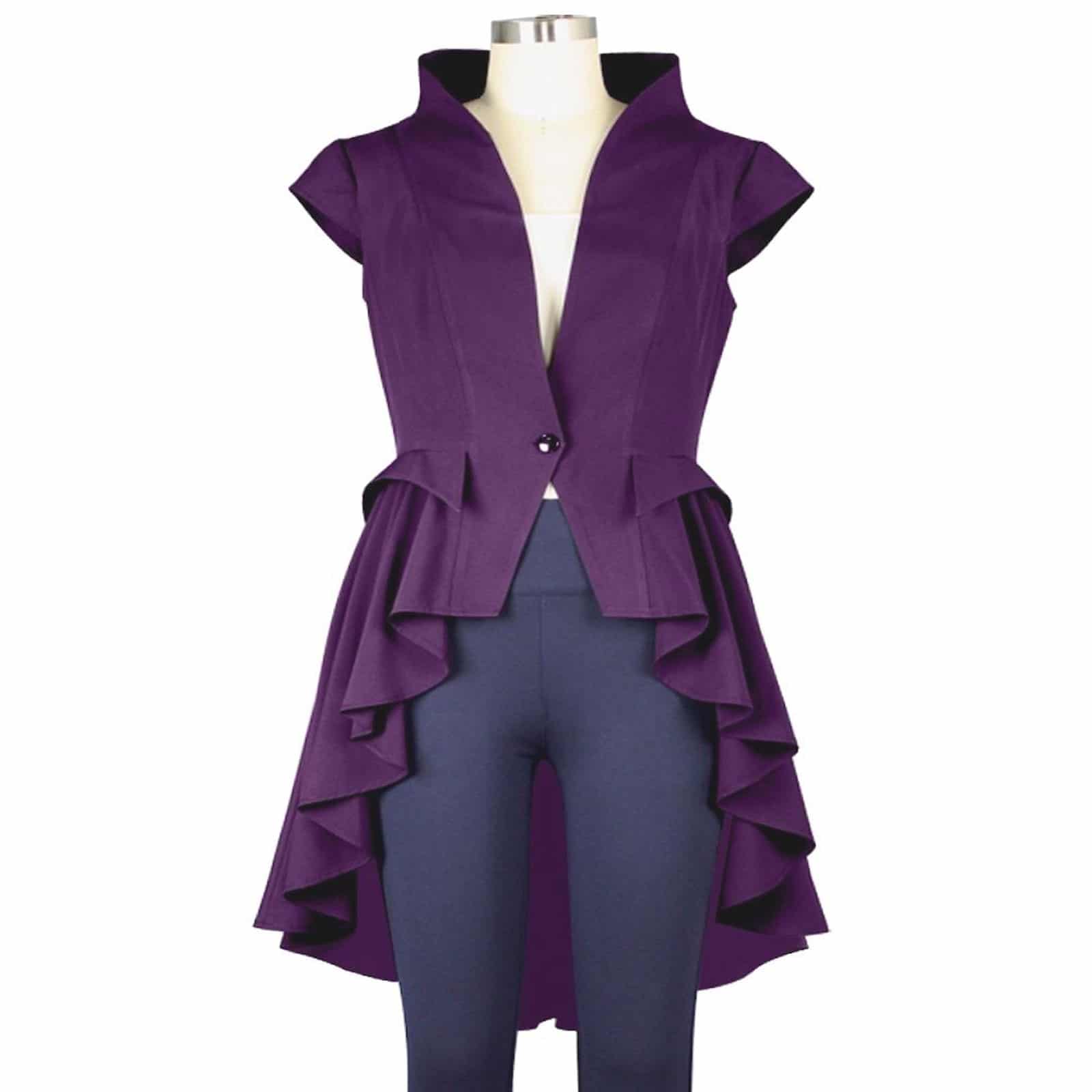 Purple tailcoat jacket sale
