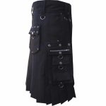 scottish-deluxe-utility-sports-traditional-black-kilt-left