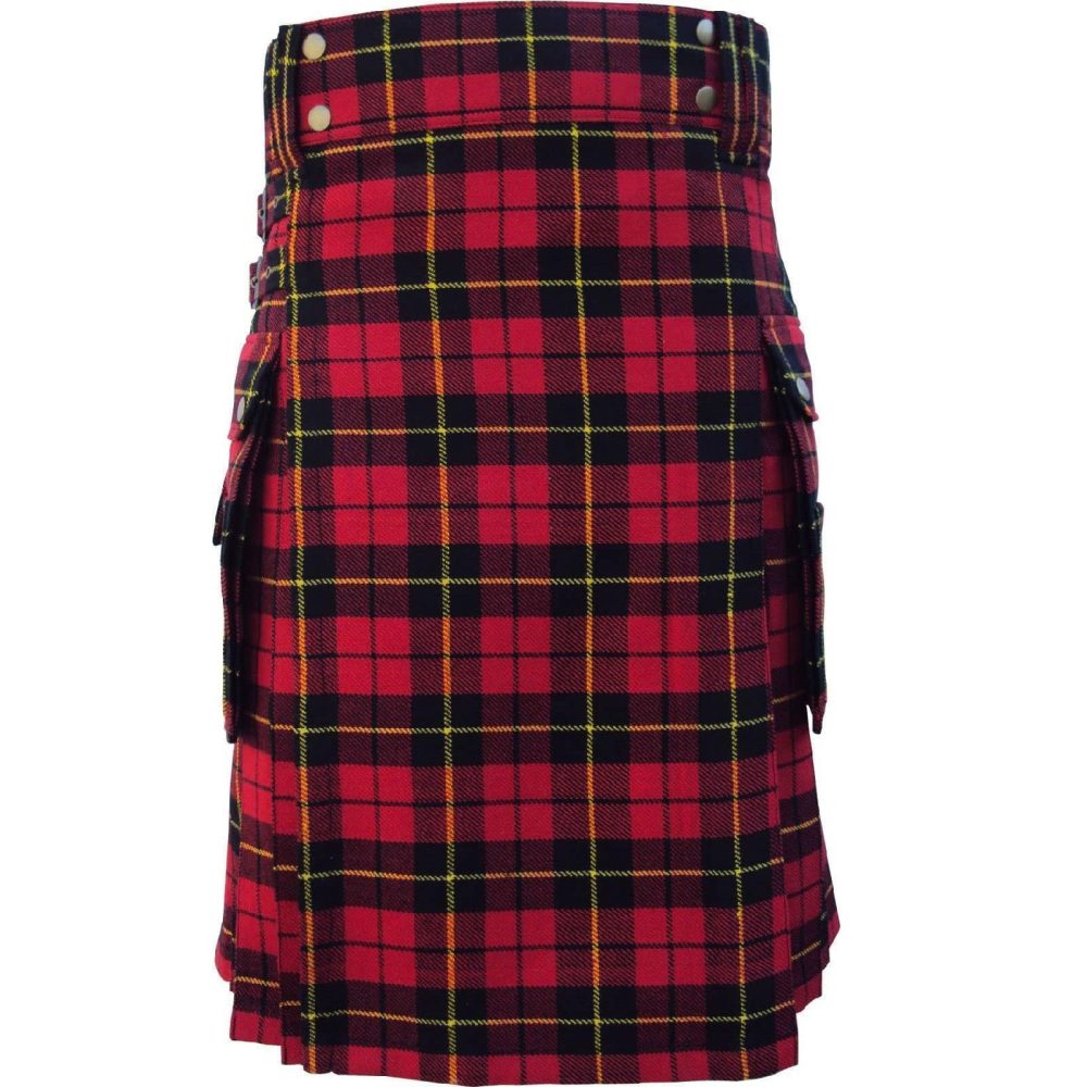 Mcdonald utility kilt, Mcdonald Tartan kilt, Mcdonald tartan, tartan utility kilt