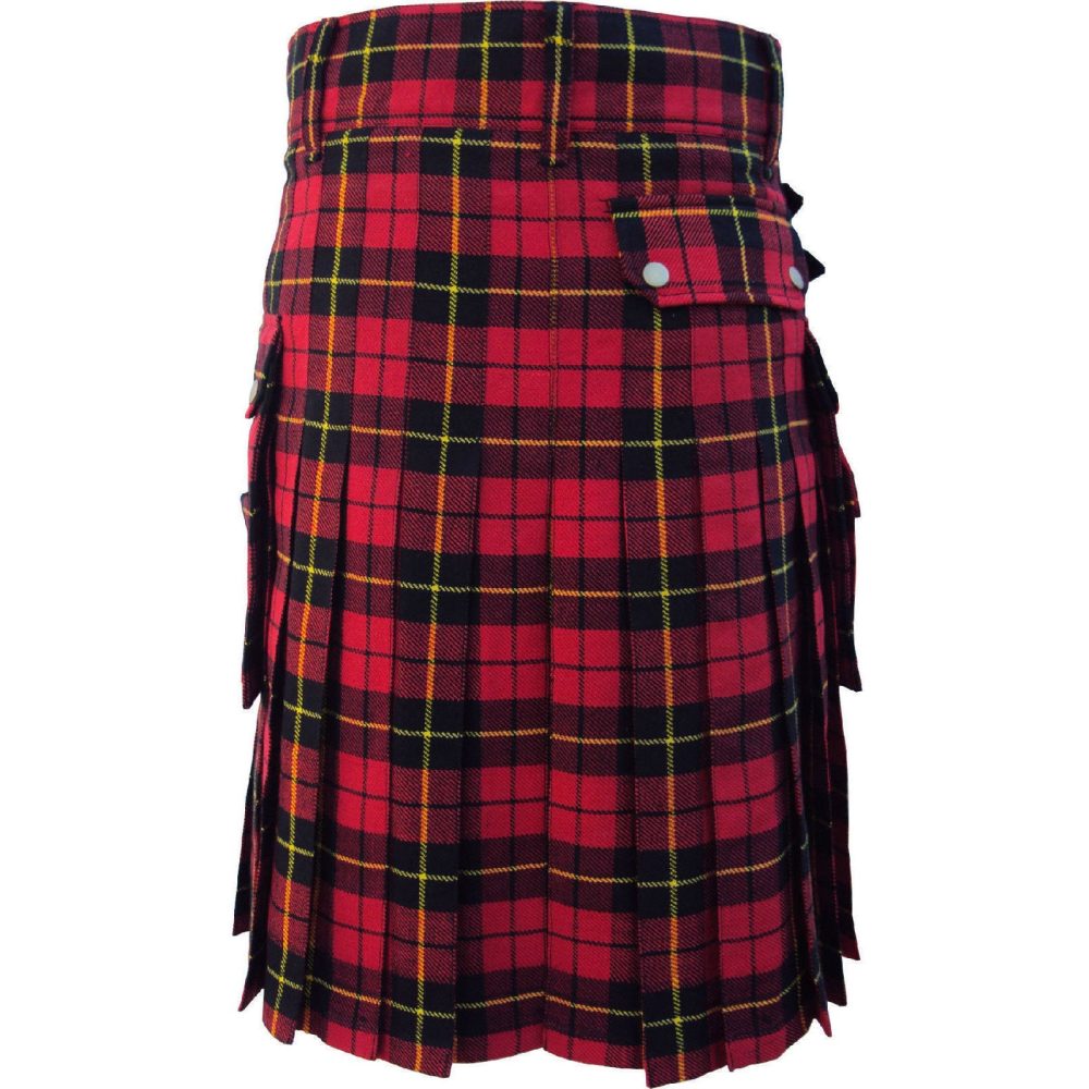 Mcdonald utility kilt, Mcdonald Tartan kilt, Mcdonald tartan, tartan utility kilt