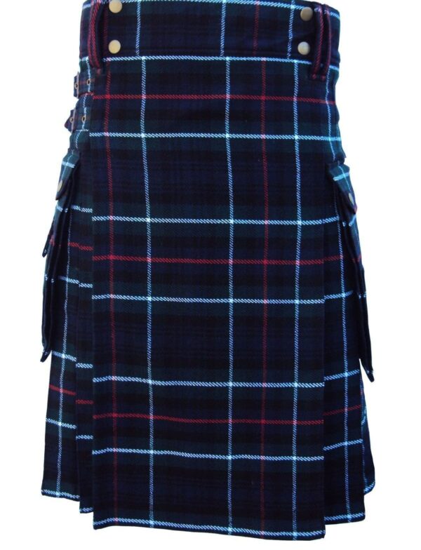 scottish-highland-utility-mackenzie-tartan-kilt-front Highland Utility Mackenzie Tartan Kilt, Scottish Kilts, best kilts