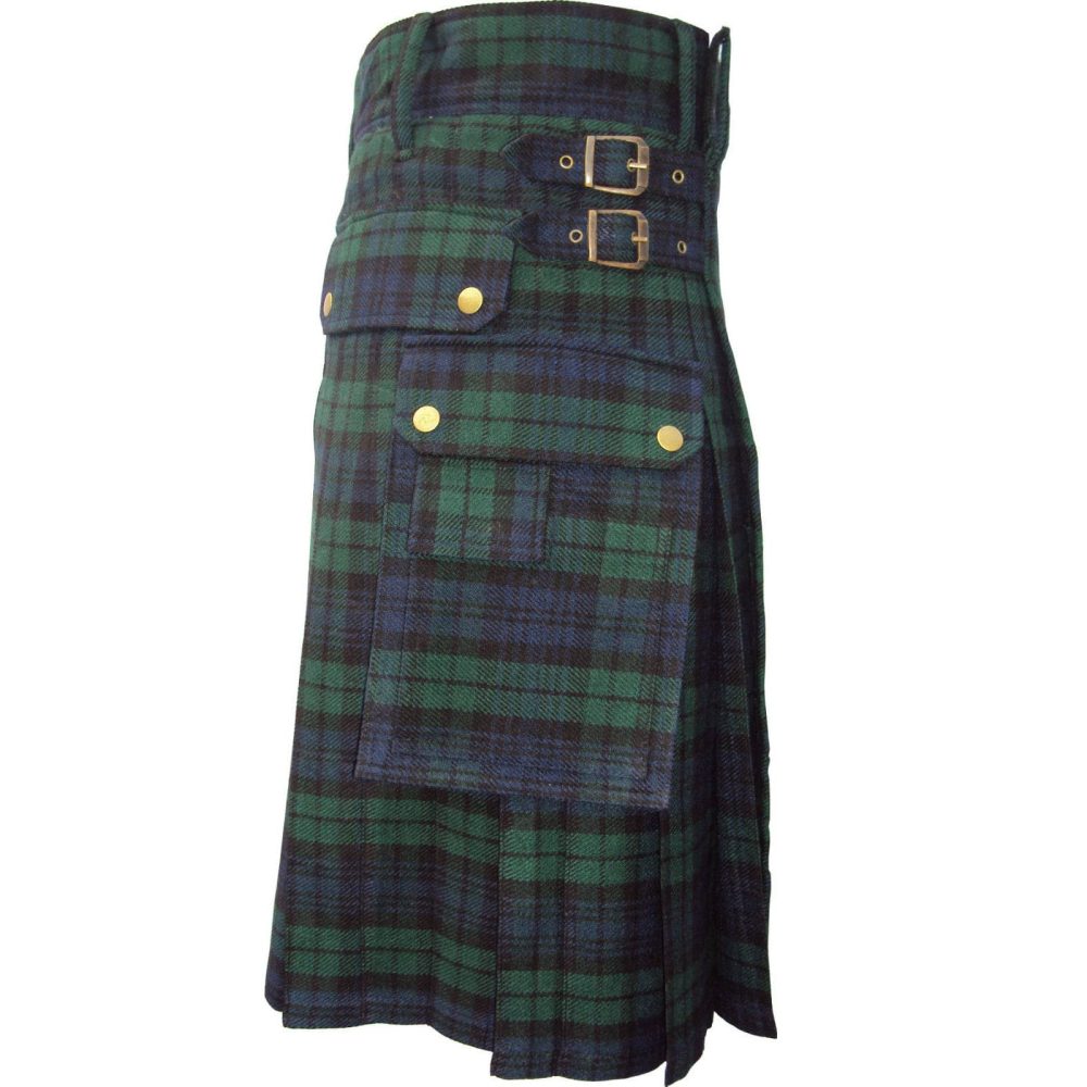 Blackwatch Tartan Prime Kilts, tartanes escoceses, faldas escocesas tradicionales, mejores faldas escocesas para hombres