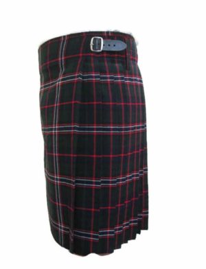 Falda plisada recta tradicional con cinturón de tartán nacional, Falda escocesa tradicional, Tartán escocés, Mejores faldas escocesas