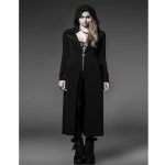 steam-long-cardigan-shirt-jacket-black-witches-gothic-visual-kei-front-model