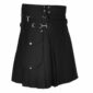 Stylish Black Utility Kilt, Utility Kilts for Men, Men Kilts, Best Mens Kilts