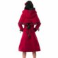 Red Coat Mesdames Chaperon Gothique , Vixxsin Elena , Fausse Fourrure, Meilleures Vestes pour Femmes