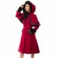 Red Coat Mesdames Chaperon Gothique , Vixxsin Elena , Fausse Fourrure, Meilleures Vestes pour Femmes