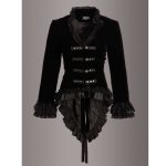 women-velvet-victorian-steampunk-gothic-dressage-tailcoat-corset-back-jacket-front-black