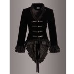 mujer-terciopelo-victoriano-steampunk-doma-gotica-frac-corset-espalda-chaqueta-frente-negro