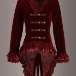 mujer-terciopelo-victoriano-steampunk-doma-gotica-frac-corset-espalda-chaqueta-rojo