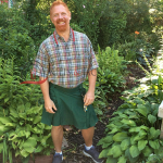 Grünes Outfit-Mode-Utility-Kilt-Modell