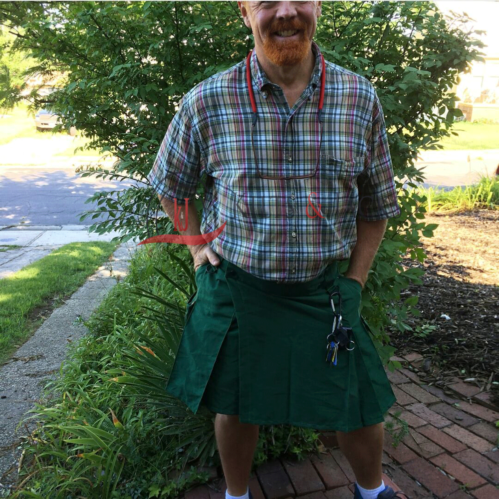 Utility Kilt, Utility kilts, Fashion kilt, Green utility kilts