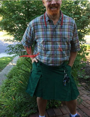 Utility Kilt, Utility kilts, Fashion kilt, Green utility kilts