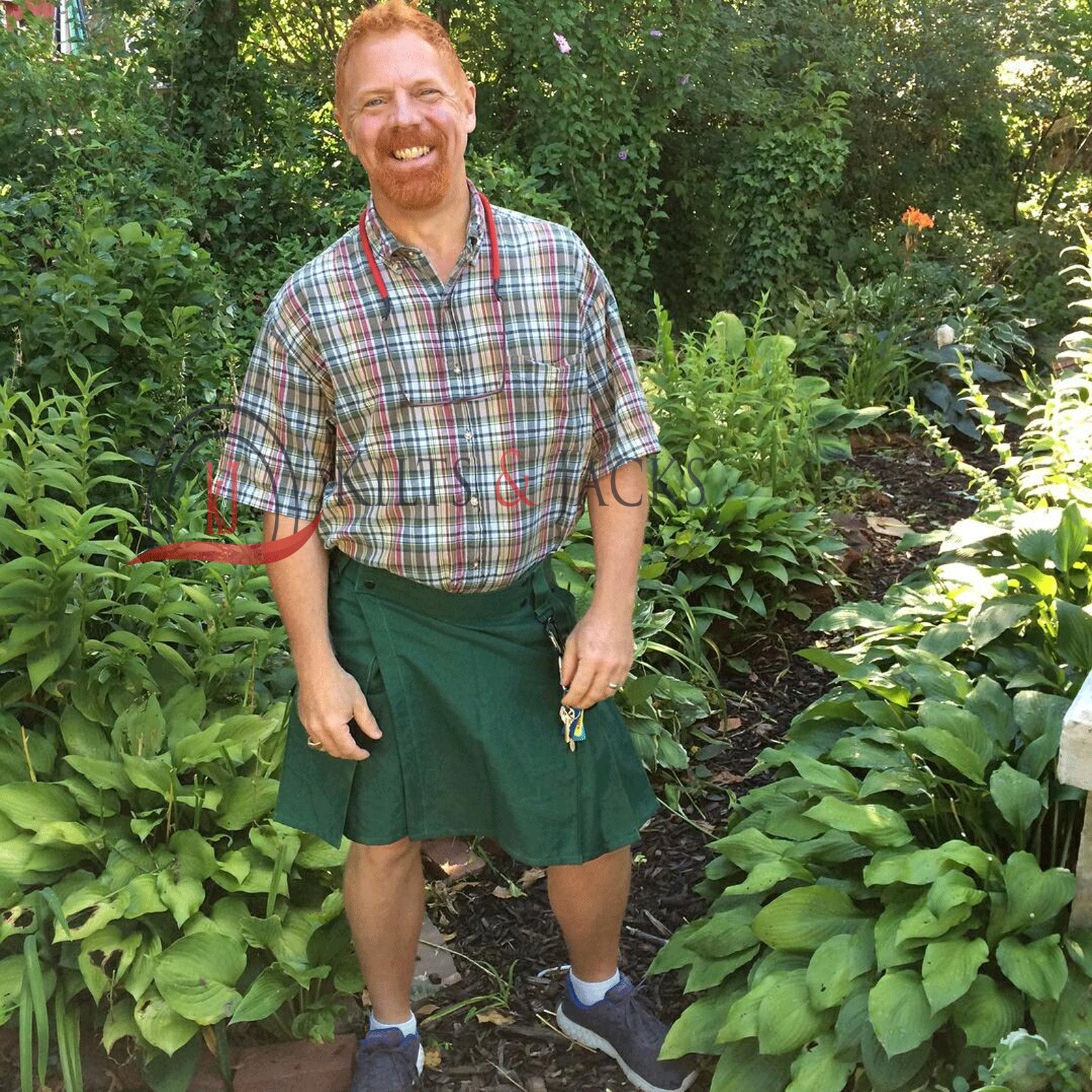 Oliver Green Men Fashion Sport Utility Kilt Deluxe Kilt Adjustable 