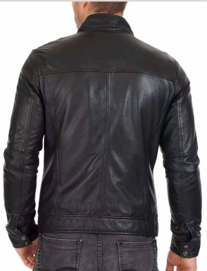 Lederjacke, Bikerjacke, Lederjacke, schwarze Jacke