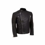 Black-Classical-Vintage-Leather-Jacket-with-Zipper-Pockets-collar