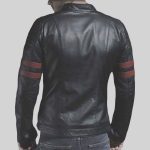 Black-Leather-Jacket-with-Brown-Straps-back