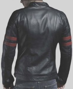 leather jacket, black leather jacket, biker leather jacket, leather jacket with straps