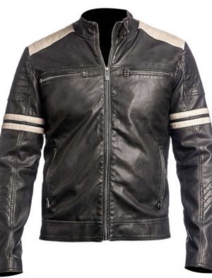 Vintage Lederjacke, schwarze Lederjacke, beste Jacke, Lederjacke, Biker-Lederjacke