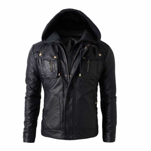 jacket with hood black