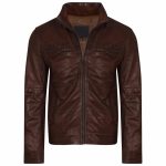 Brown Soft Real Leather Jacket