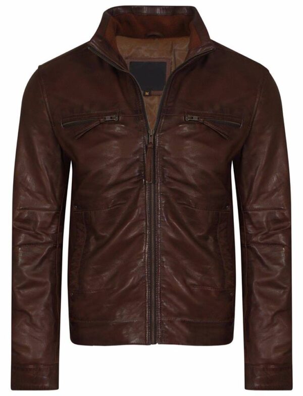 brown leather, leather jacket, leather jacket for men, biker leather jacket