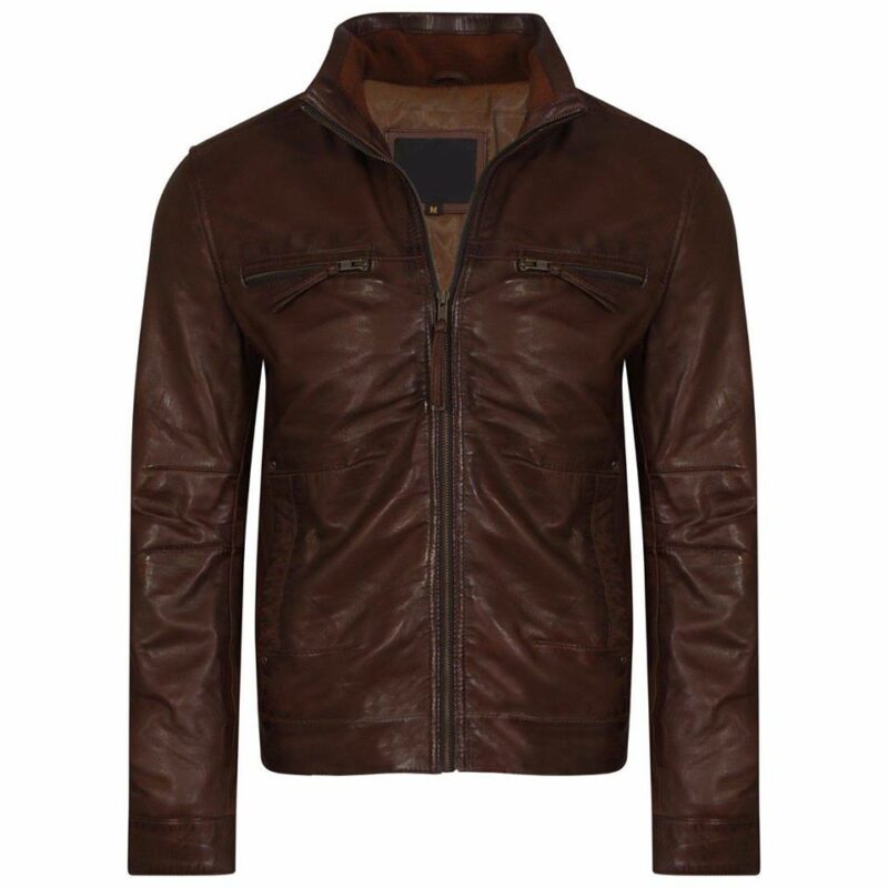 brown leather, leather jacket, leather jacket for men, biker leather jacket