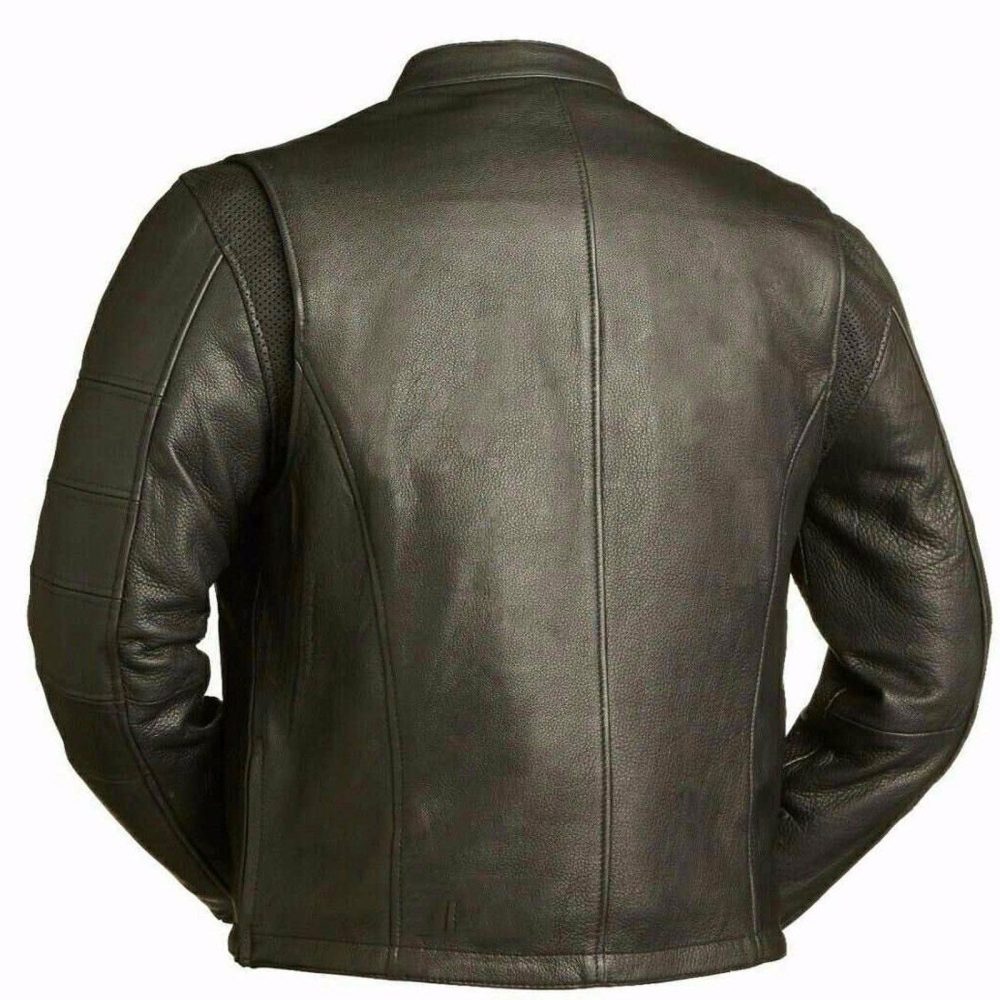 Buy Cafe Racer Leather Jacket - Jackets for Men 0077 | Kilt and Jacks