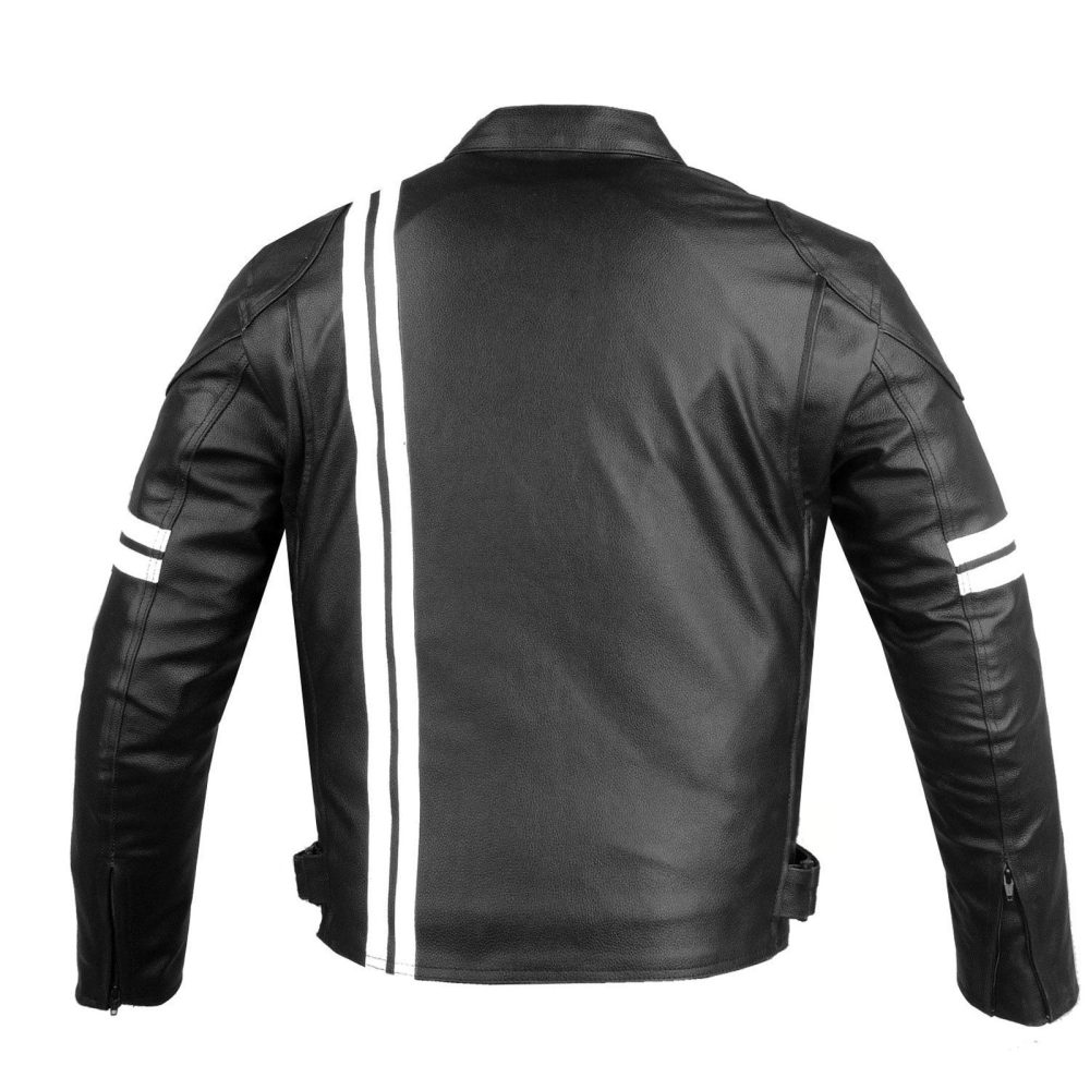 Buy Biker Leather Jacket with Armor - Jackets for Men 0071 | Kilt and Jacks