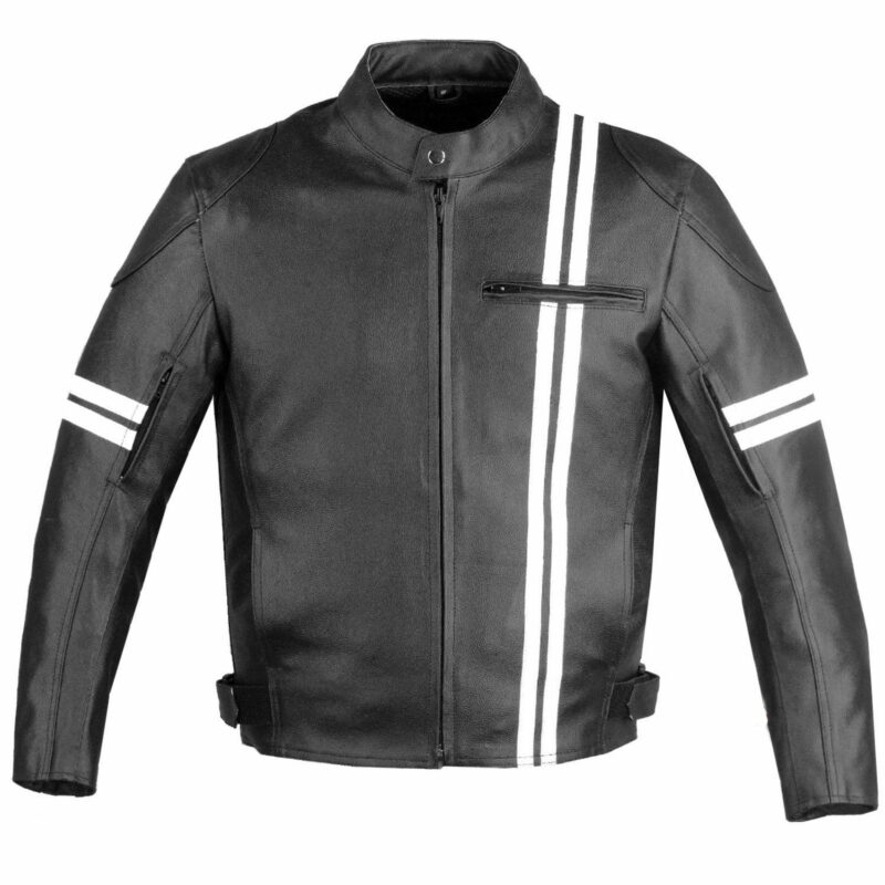 Rksports style 962 Mens Brown Fashion Leather  motorbike Jacket with Armour 