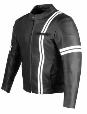 Iron Man Jacke, Bikerjacke, Jacke mit Rüstung, Rüstungsjacke, Lederjacke