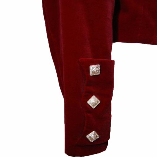 montrose velvet jacket, red montrose jacket, argyll jacket, scottish jacket