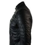 Retro-Style-Padded-Black-Leather-Jacket-side