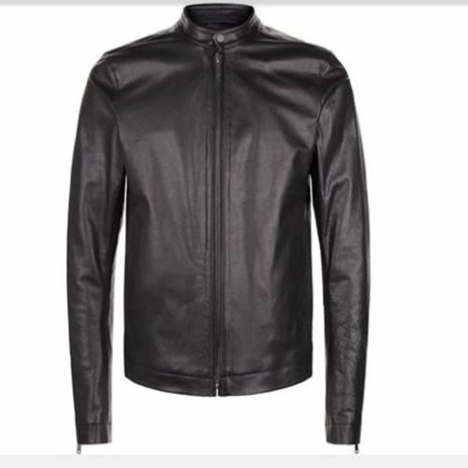 Simple Biker Leather Jacket | Men's Biker Leather Jackets - Kilt and Jacks
