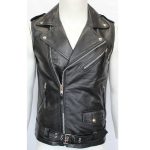 Sleeveless-Brando-Vintage-Motorcycle-Black-Leather-Jacket