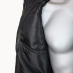 Vintage Slim Fit Black Leather Jacket inner