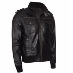 Vintage-Slim-Fit-Black-Leather-Jacket-side