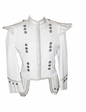 White piper doublet, piper doublets, doublets, stylish doublets.