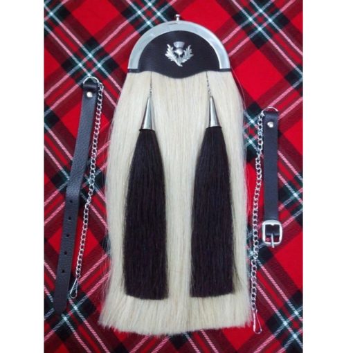 White-Horse-Hair-Sporran White Horse Hair sporran, sporran, Hair sporran, Fur sporran