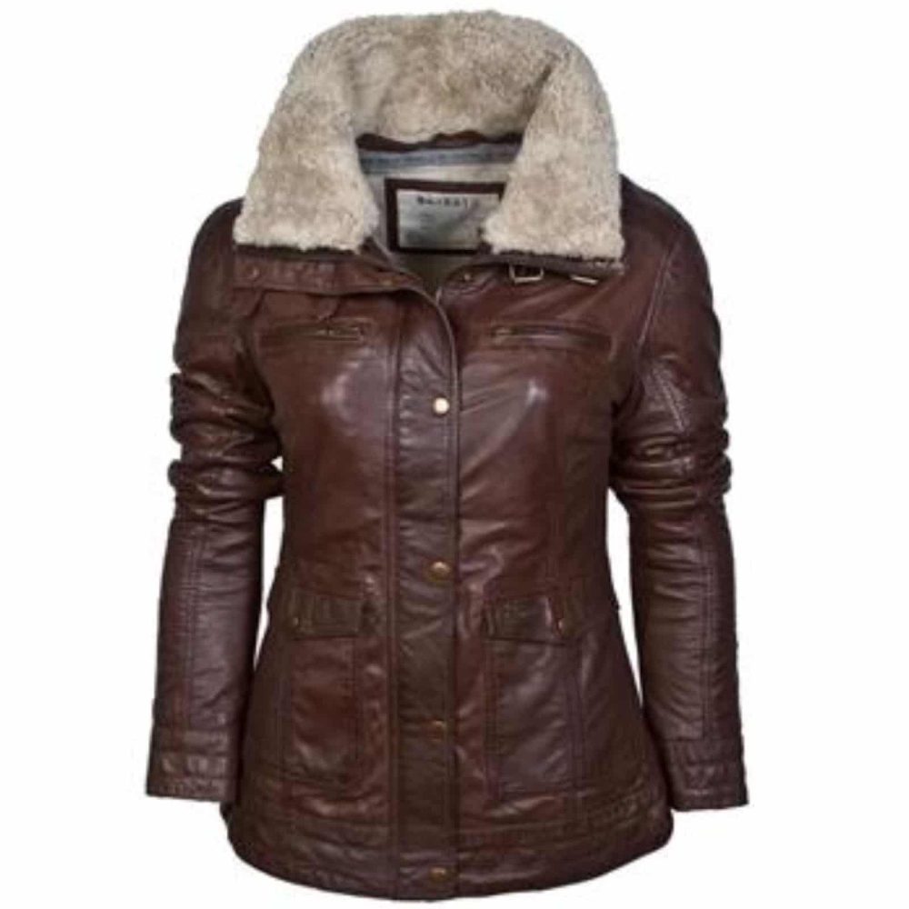 leather jacket, fur collar jacket, faux leathrer jacket