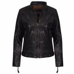 Black-Biker-Style-Leather-Jacket-for-Women