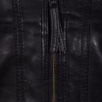 Black-Biker-Style-Leather-Jacket-for-Women-zipper