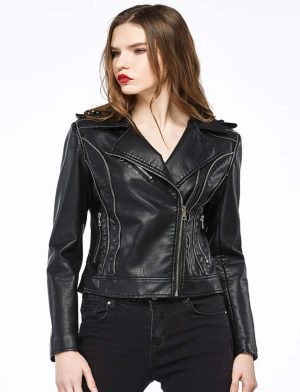 leather jacket, zipper leather jacket, leather jacket for women, leather jacket