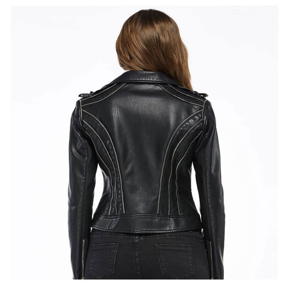 leather jacket, zipper leather jacket, leather jacket for women, leather jacket