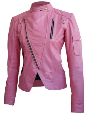 Chaqueta de cuero para mujer, chaqueta de cuero para mujer, chaqueta de cuero rosa, mejor chaqueta de cuero