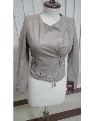 collarless jacket, collarless leather jacket, leather jacket, jacket for women