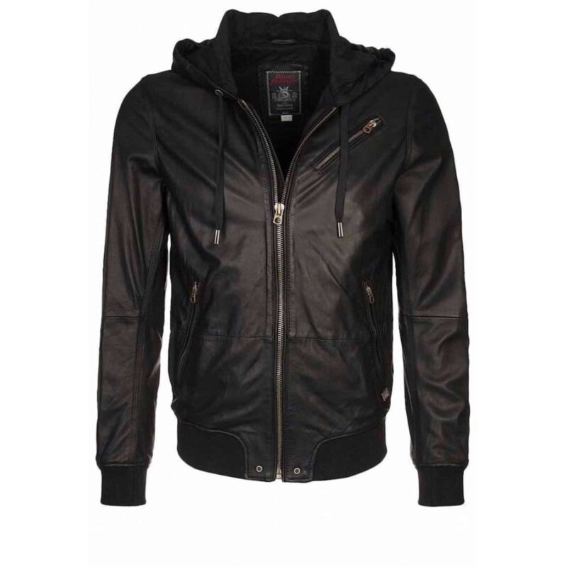 hooded leather jacket, leather jacket for men, womens leather jacket, hooded women leather jacket, diesel leather jacket
